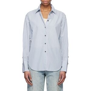rag & bone Blue Striped Button Down Shirt